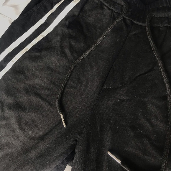 SHEIN Black Sweatpants with Striped Leg - Picture 2 of 2